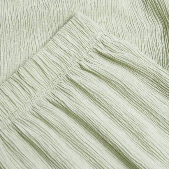 Mango Straight Lyocell Pants Pastel Green - Picture 5 of 12